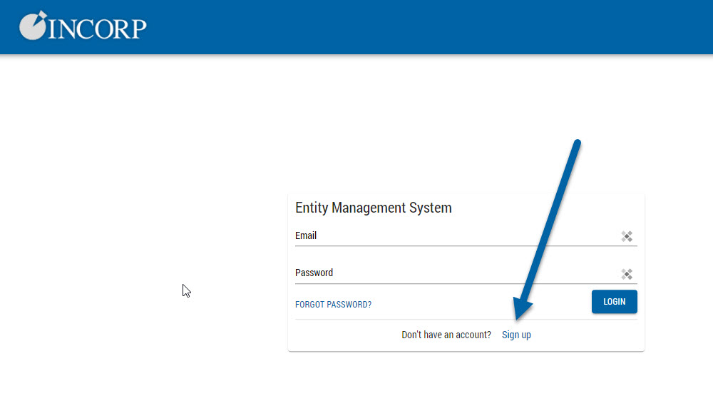 create registered agent account