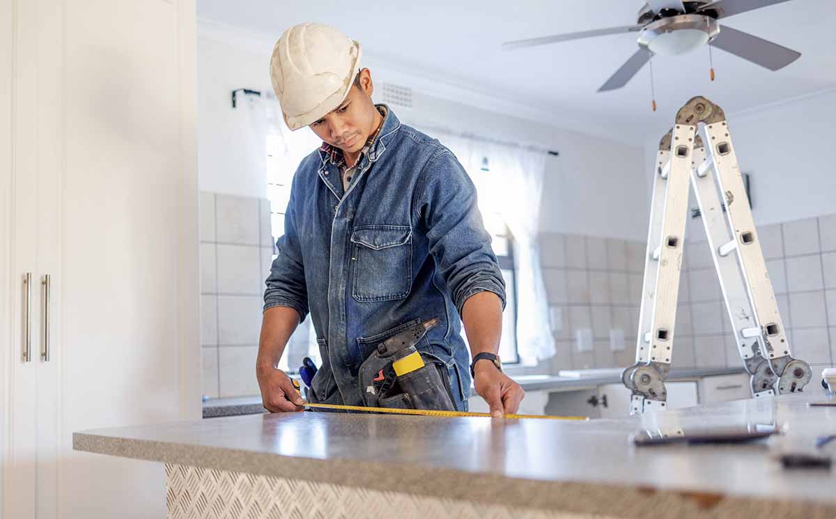 home renovation construction worker